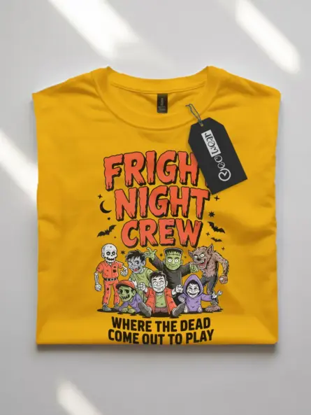Epic Fright Night Crew Halloween T-Shirt with Classic Monsters - Image 10