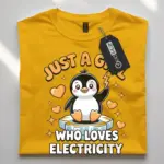 STEM girl electricity t-shirt