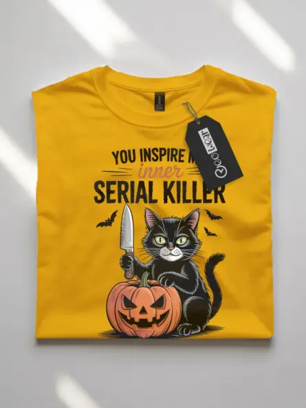 dark humor Halloween cat t-shirt