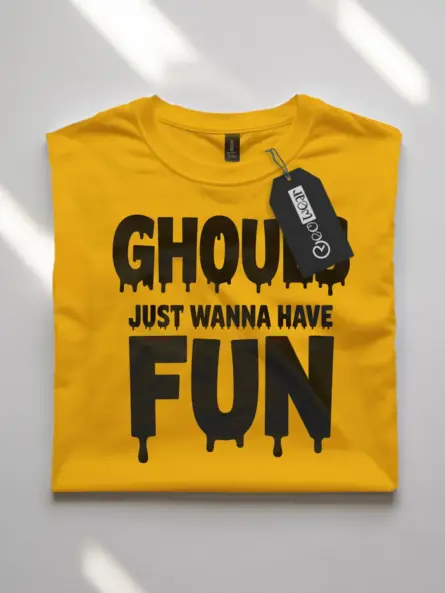 Ghouls Just Wanna Have Fun Shirt – Retro Dripping Text Halloween Tee for Partygoers - Image 7