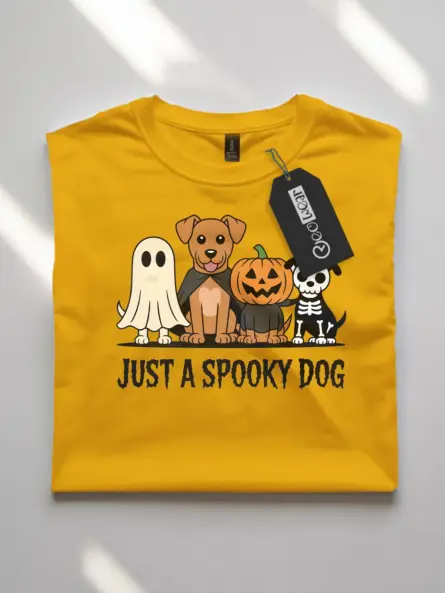 spooky dog halloween t-shirt