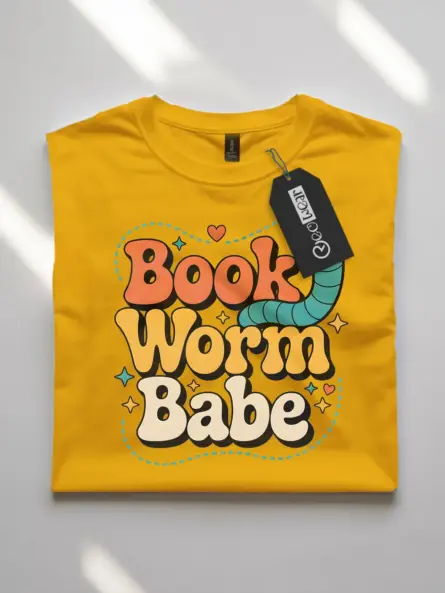 Retro Bookworm T-Shirt for Readers – Cute & Quirky Vintage Design - Image 10