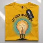 creative light bulb t-shirt