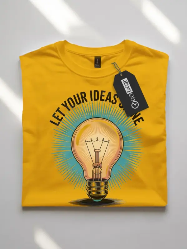 creative light bulb t-shirt