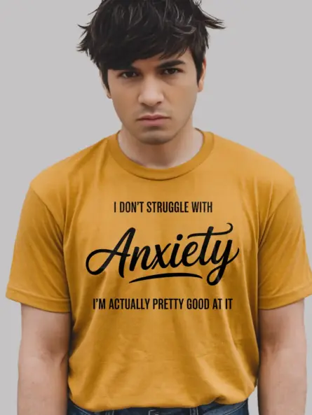 Funny Anxiety T-Shirt for Mental Health Pros - Image 12