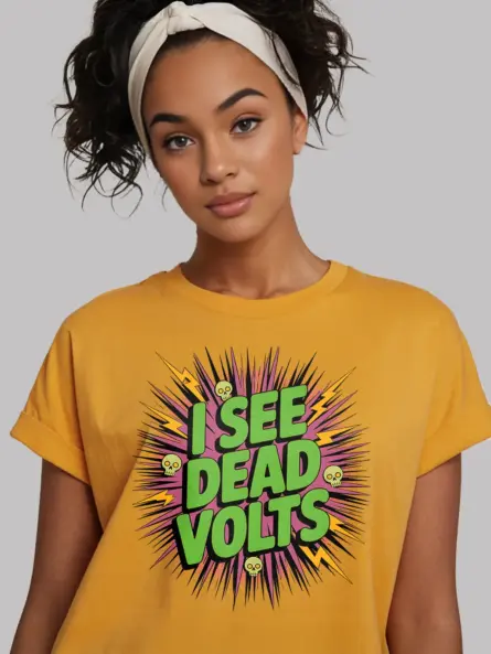 Funny Electrician T-Shirt Skull Comic Style - Image 12