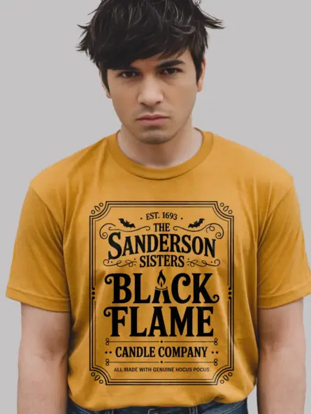 Sanderson Sisters Black Flame Candle Shirt - Image 11