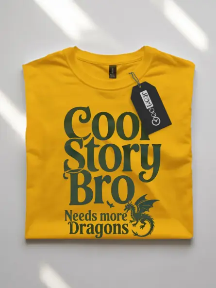 Cool Story Bro Needs More Dragon T-Shirt - Image 4