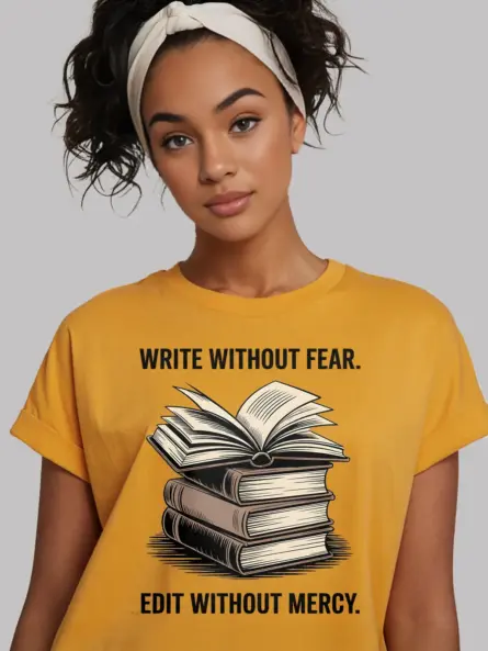 Timeless Vintage Writer T-Shirt – Bold Quote for Authors & Editors - Image 12
