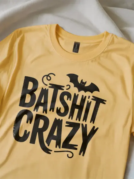 yellow close-up – Grunge vintage batshit crazy t-shirt color