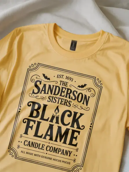 Sanderson Sisters Black Flame Candle Shirt - Image 12