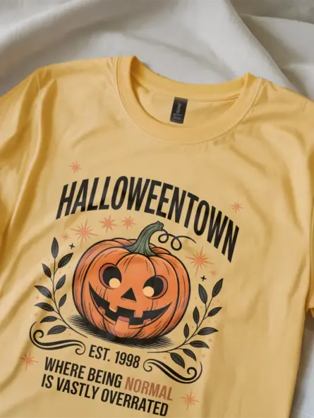 Vintage Halloweentown T-Shirt – Retro Pumpkin Design for Halloween Fans - Image 2