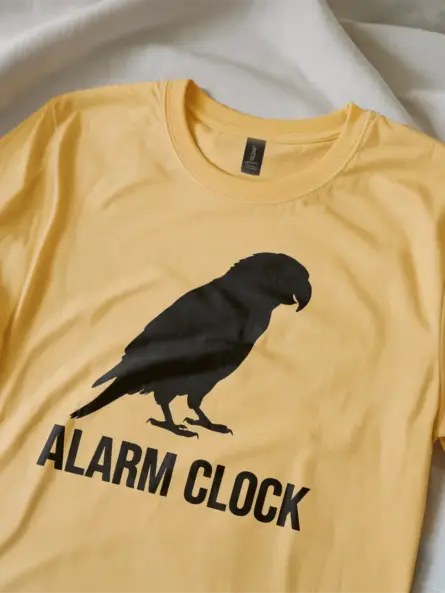 Funny Parrot Alarm Clock T-Shirt for Bird Lovers - Image 8