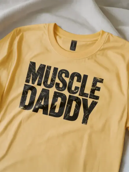 Vintage Muscle Daddy Gym T-Shirt - Image 12