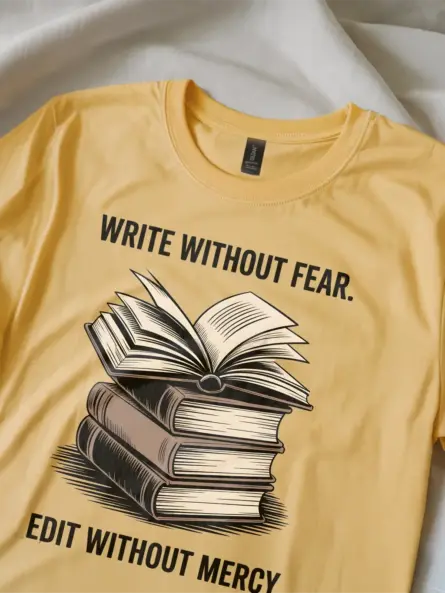 Timeless Vintage Writer T-Shirt – Bold Quote for Authors & Editors - Image 11