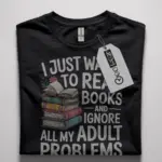 funny book lover t-shirt