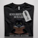 old lady reading t-shirt
