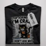 funny introvert cat t-shirt