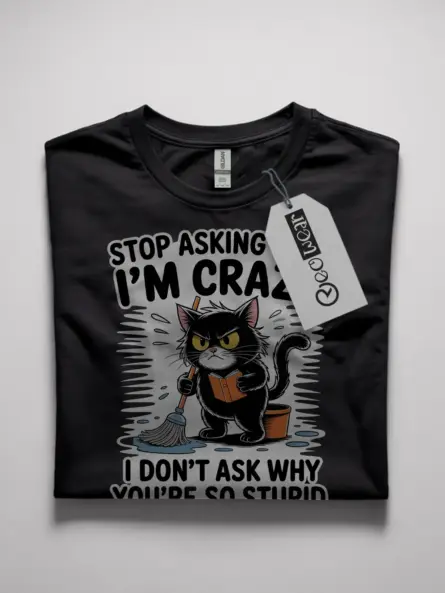 funny introvert cat t-shirt