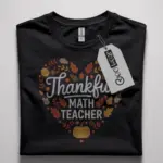 thankful math teacher shirt