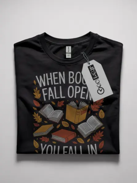 fall book lover t-shirt
