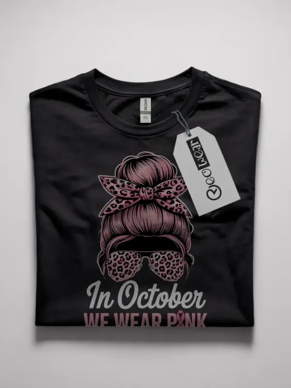 in october we wear pink Tshirt