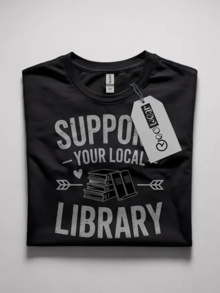 support your local library shirt