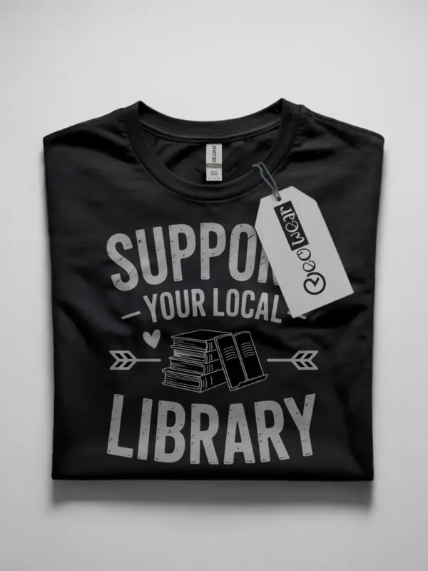 support your local library shirt