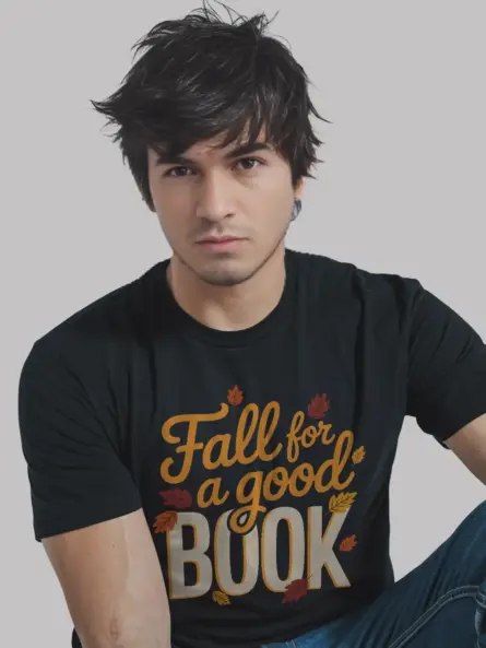 Fall Book Shirt for Readers – Cozy Autumn Tee for Book Lovers - Image 3