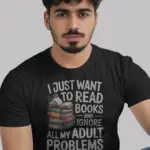 funny book lover t-shirt