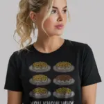 Black Front View You-Know-Why-I’m-Here Thanksgiving mac and cheese shirt