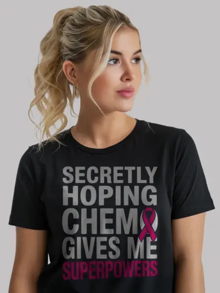 Funny Chemo Superpowers Shirt – Empowering Cancer Gift Tee - Image 3