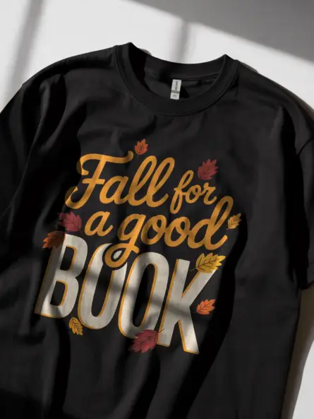 Fall Book Shirt for Readers – Cozy Autumn Tee for Book Lovers - Image 2