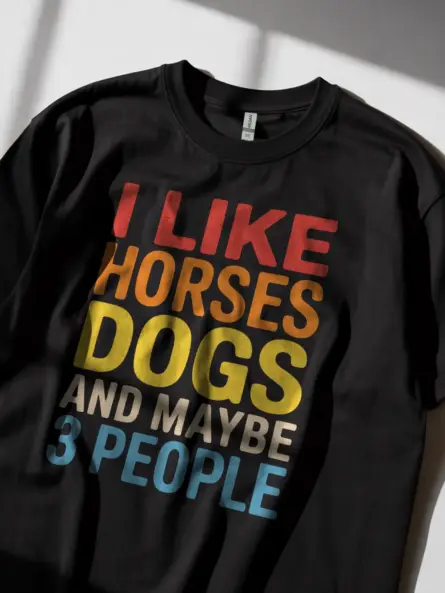 Funny Horse Lover Shirt – Vintage Sarcastic Animal Tee Gift - Image 2