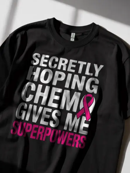 Funny Chemo Superpowers Shirt – Empowering Cancer Gift Tee - Image 2
