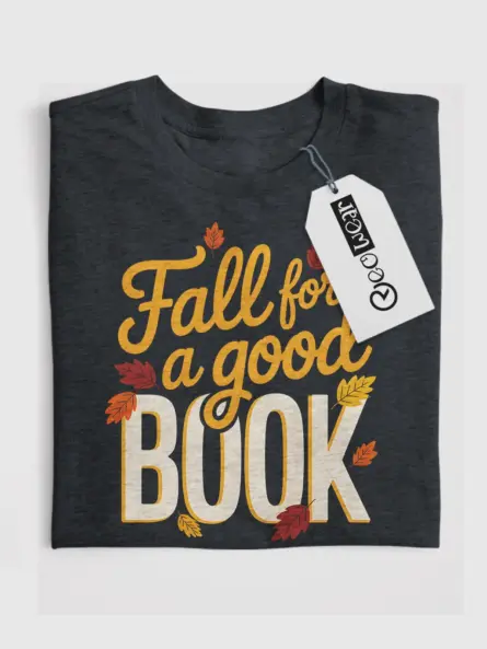 Fall Book Shirt for Readers – Cozy Autumn Tee for Book Lovers - Image 4