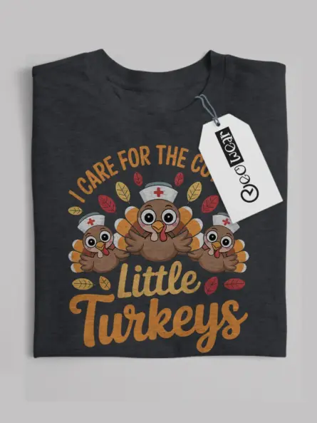 Adorable Cute Nurse Thanksgiving Shirt – Fun Turkey Design for Women - Image 7
