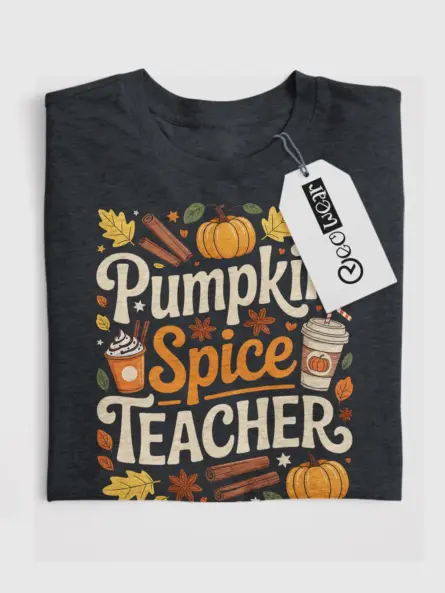 Trendy Pumpkin Spice Teacher Shirt – Cozy Fall Classroom Vibes - Image 4