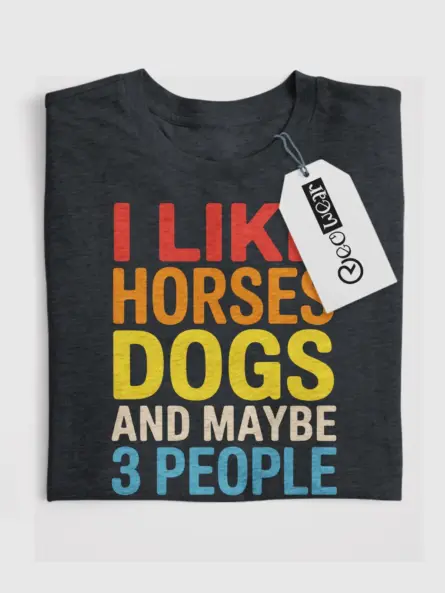 Funny Horse Lover Shirt – Vintage Sarcastic Animal Tee Gift - Image 4