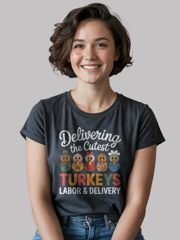 labor and delivery nurse Thanksgiving shirt