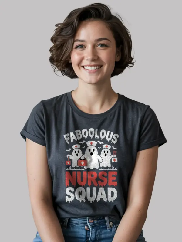 funny Halloween nurse t-shirt