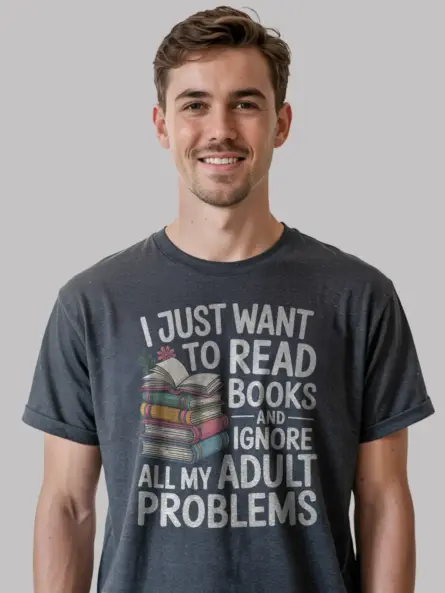 Funny Book Lover T-Shirt – Relatable Adulting Humor Gift for Women - Image 6