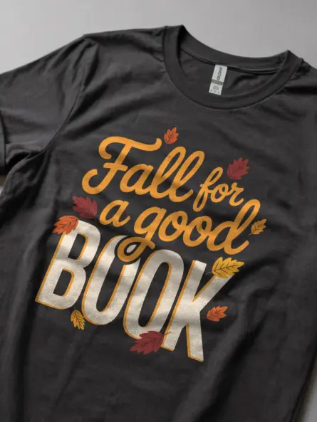 Fall Book Shirt for Readers – Cozy Autumn Tee for Book Lovers - Image 5