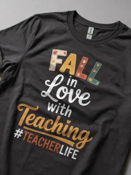 Fall Teacher T-Shirt – Cozy Autumn Vibes for Classroom Style - Image 5