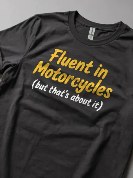 Funny Motorcycle T Shirt – Bold Minimalist Biker Statement Tee - Image 5