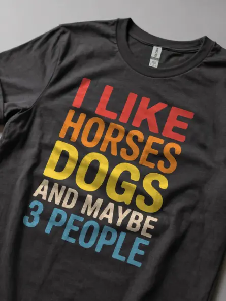 Funny Horse Lover Shirt – Vintage Sarcastic Animal Tee Gift - Image 5
