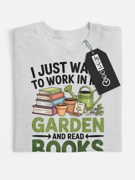 garden and reading t-shirt