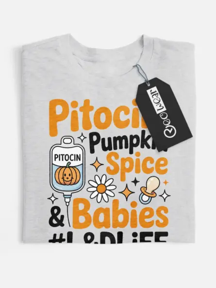 Adorable Labor and Delivery Nurse Fall Shirt - Image 4