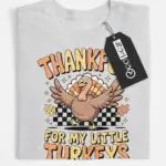 thankful turkey shirt kids