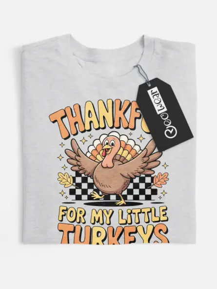 thankful turkey shirt kids